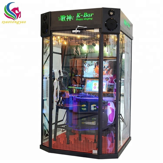 Coin Operated Mini KTV 2-Player Arcade Machine for Amusement Singing Song Simulator Karaoke Booth on Sale