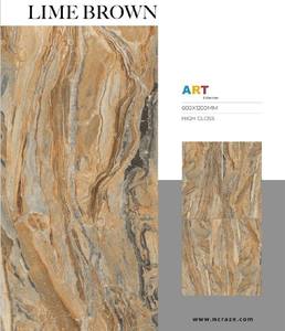 600x1200mm Numérique carreaux de Porcelaine Polis Émaillés pour utilisation dans des Appartements Exclusifs Gris Bleu Surface Brillante Élevée - Product Image 5