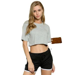 2022 tendance coton Gym Fitness porter des vêtements personnalisés vendeur été ensemble respirant Cheer Shorts haut court chemise motif - Product Image 1