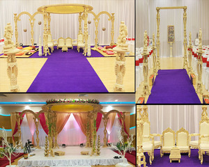 งานไม้งานฝีมือ Mandap งานไม้สำหรับงานแต่งงานที่ยอดเยี่ยมมีดีไซน์ทำจากไม้ของนักออกแบบ - Product Image 1
