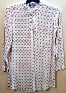 Camisas de viscosa de manga larga con medio botón y cuello alto para mujer, estilo casual de verano, de marca de alta gama, lotes de stock de Bangladesh - Product Image 2