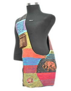 Bandolera de algodón con estampado de elefante RSCB 274 - Product Image 1