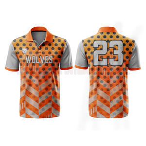 100% Polyester Sublimation Impression Nouveau Design Polo Shirt En Gros 2025 - Product Image 3