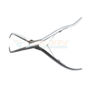 TEEJAY-Alicates de extensión de cabello humano, #15049, acabado en plata, 7 pulgadas, con mango Curvo Herramientas de extensión de cabello, extensión de cabello sintético - Product Image 1