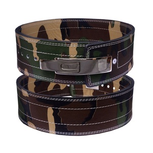 เข็มขัดหนังแท้10มม. เข็มขัดฝึกยิมเข็มขัดหนังลายพรางสำหรับยกน้ำหนักแบบปรับแต่งได้สำหรับ2025 - Product Image 1