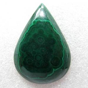 Malachite poire forme pierre précieuse en vrac bonne qualité cabochon uni fabrication de bijoux qualité naturelle incroyable - Product Image 1