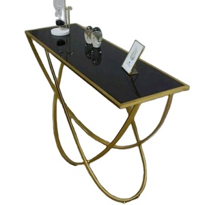 Mesa Auxiliar Clásica de Lujo de Mármol, Juego de Muebles Multiusos para Sala de Estar, Comedor, Cocina, Dormitorio, Mesa de Centro de Acero Inoxidable - Product Image 3