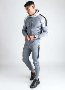 เสื้อวอร์มมีฮู้ดกางเกงสำหรับผู้ชายเสื้อฮู้ดกางเกงวิ่งออกกำลังกายเข้ายิมฤดูร้อนโลโก้แบบกำหนดเอง - Product Image 5