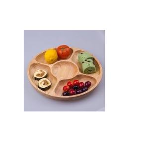 Plato para servir de madera maciza natural ecológico, Apto para lavavajillas, platos rectangulares para fiestas con tenedor, cuchara para restaurantes a la venta. - Product Image 2