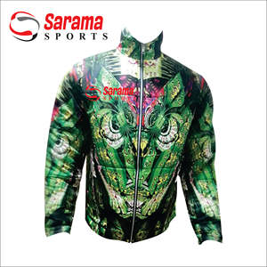 Personalizado de alta calidad blanco 100% poliéster invierno moda diseño hombres bombardero chaquetas personalizadas sublimadas, - Product Image 1