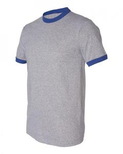 T-shirt ras du cou à col contrastant pour homme, 100% coton, grammage lourd, motif écossais, anti-plis, manches courtes, Pimco Sports, vente en gros - Product Image 4