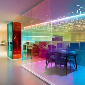 Blaues buntes Regenbogen film gewebe Laser transfer papier 1,38*30m dichroi tische Folie für Spiegelfensterglas-Dekor folie - Product Image 6