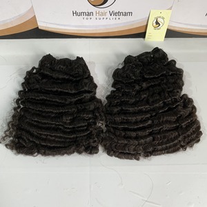 Extensiones de cabello humano brasileño 100% de alta calidad, cabello de trama de Color Natural ondulado profundo, venta al por mayor - Product Image 4