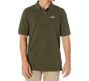 Polo en coton sur mesure pour hommes Double couleur Slim Fit manches courtes t-shirts personnalisés - Product Image 4