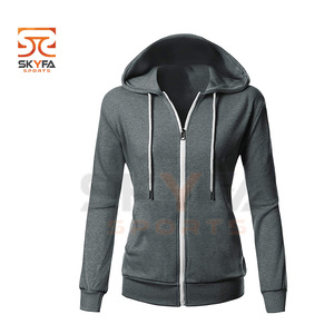 New heavy thick hoodies zipper women custom logo print oversized hoodies - Product Image 6