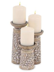 Bougeoir en bois Vintage, porte-bougie Standard, fait à la main, rustique, bord de mer, pour mariage - Product Image 3