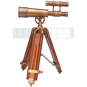 Télescope de poche en laiton antique, télescope marin nautique en laiton massif, télescope de pirate avec boîte en bois, télescope fonctionnel pour la randonnée - Product Image 3