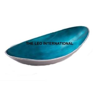 Enamel Color Luxury Shape Design <b>Decorative</b> Bowl Aluminum Metal <b>Kitchen</b> Dining Table <b>Accessories</b> Bowl - Product Image 2