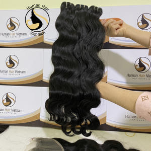 Nueva llegada de la onda del cuerpo de la Virgen del paquete del pelo grado 10A natural negro doble humano de la onda del cuerpo del pelo en Stock - Product Image 3