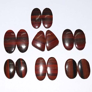 Cabujones de jaspe rojo Natural, piedras preciosas de tamaño libre para fabricación de joyas DIY, precio al por mayor - Product Image 2