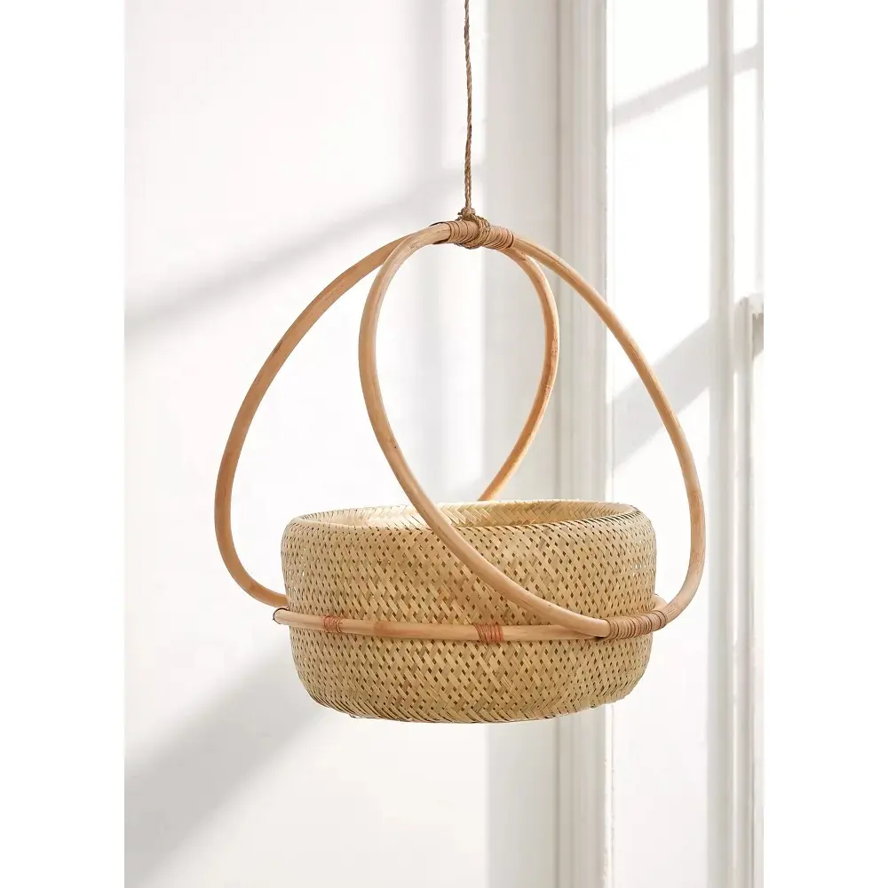 High quality best selling woven seagrass bamboo plant pot Bamboo planter for indoor decor handmade in Viet Nam