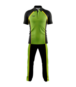 Kit d'uniforme de cricket sublimé vert personnalisé combo t-shirt et pantalon avec logo - Product Image 1