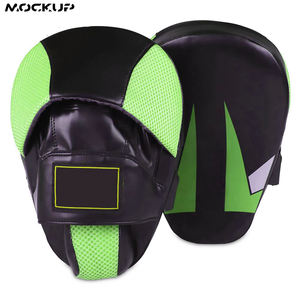 นวมชกมวยหนังคุณภาพสูงและแผ่นโฟกัสสำหรับการฝึกมวยไทย MMA แบบมวยไทยเป้าเป้าเป้าชกมวย - Product Image 2