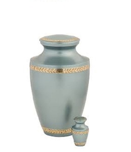 โทเค็นโลหะทองเหลืองน้ำหนักเบา Urn สำหรับการเผาศพผู้ใหญ่โกศขี้เถ้าอุปกรณ์งานศพโกศ - Product Image 1