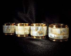 MOP Napkin Ring Handmade Best 4 Piece for Customized Size and Hotel Ware MOP Napkin Ring for Customized <b>Sale</b> - Product Image 6