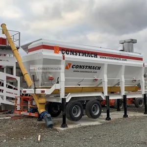 Horizontale TYP Mobile CEMENT SILO Pulvers ilo Bauarbeiten zum Verkauf Tonnen Inklusive CONSTMACH 2 Jahre