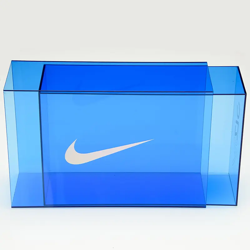 SpringSign 2021 New Design Custom Printing Nike Acrylic Shoe Box Fashion Plexiglass Shoebox