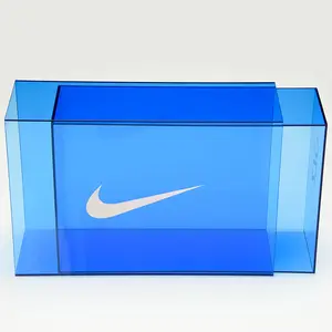 SpringSign 2021 di Nuovo Disegno Stampa Personalizzata Nike Acrilico Scatola di Scarpe Scatola Da Scarpe di Modo di Plexiglass