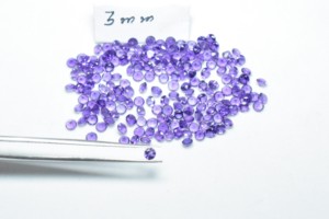 Pierre précieuse améthyste naturelle forme ronde diamant coupe 2 mm 2.5mm 3 mm 3.5mm 4 mm 4.5mm pierre précieuse améthyste pierre améthyste de guérison - Product Image 4