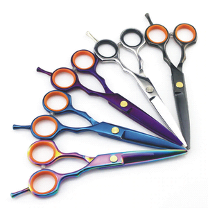 Ciseaux de barbier professionnels pour salon de coiffure, 5.5 pouces, accessoires de soins, pour coupe de cheveux, de couleur violette, CE, 440c - Product Image 6