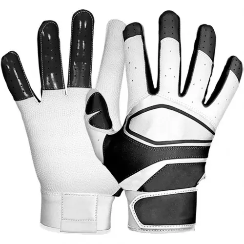 Hochwertige weiße Leder Sport Schlag handschuhe Baseball Softball Spiele Griff Fledermaus Schlag handschuhe