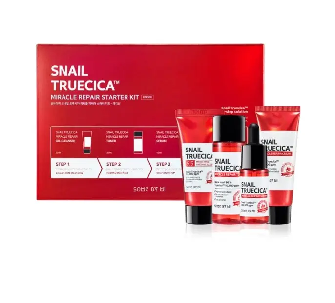[SOME BY MI] Snail Truecica 4-Step care: starter kit: Korean Brand Cosmetics whole sale private label