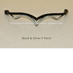 คิ้วม้าที่ทนทานแวววาวแฟนซีรูปตัววีทำจากหนังคุณภาพสูง - Product Image 6