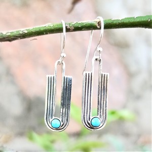 ต่างหูพลอยเทอร์ควอยส์แบบ925มาใหม่ใส่ได้ทุกวันของขวัญสำหรับการหมั้น - Product Image 1