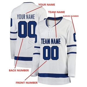 Nueva ropa deportiva personalizada para hombres, ropa de hockey sobre hielo de alta calidad de EE. UU., camiseta de hockey de diseño personalizado, Cresta de equipo sublimada en camisetas de hockey - Product Image 2