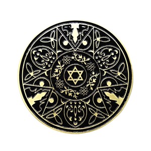 Sous-verres en laiton fabriqués à la main de haute qualité gravés en profondeur tapis de Table de conception de nouveauté pour la décoration de Table de cadeaux de bureau à domicile - Product Image 6