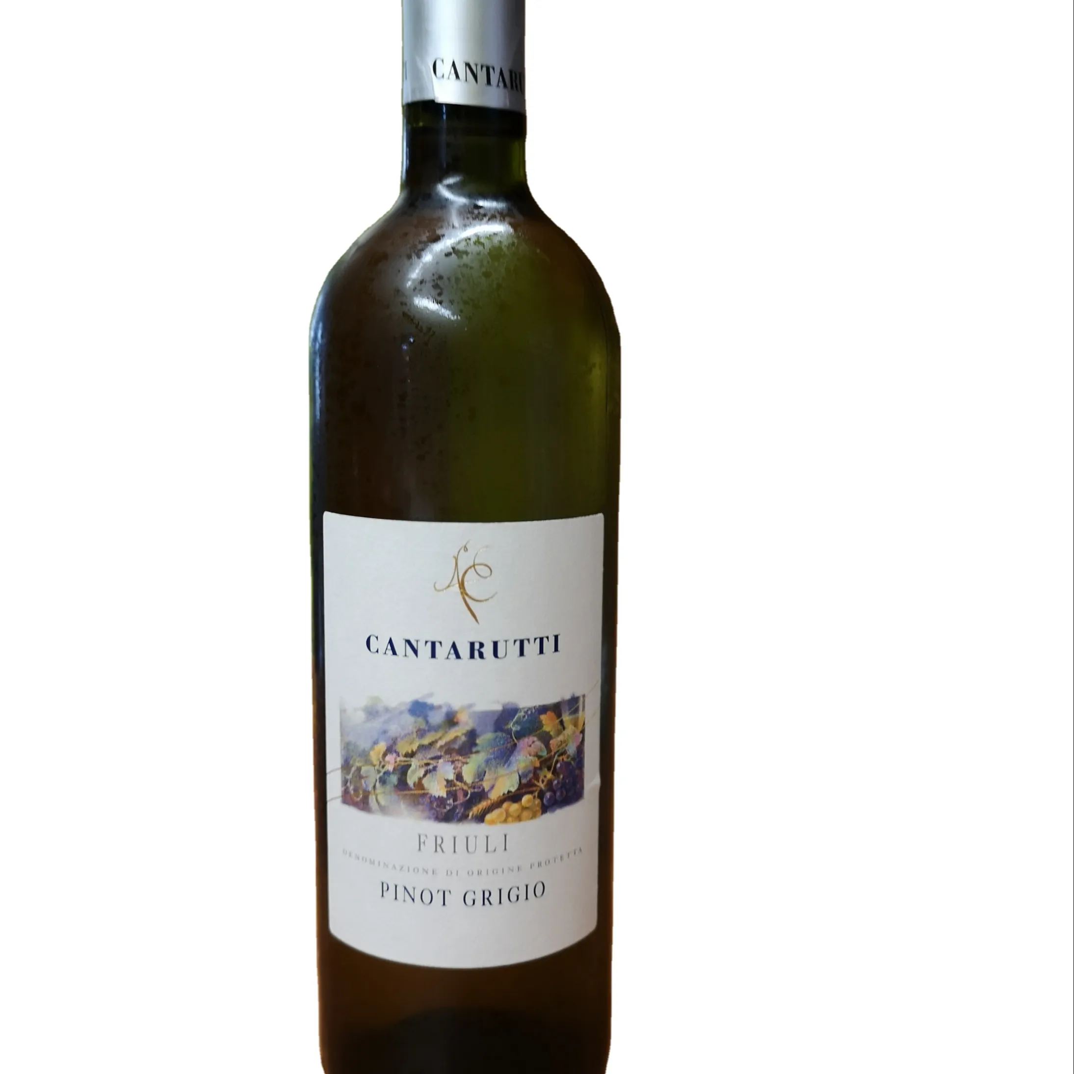 Italian white wine Pinot Grigio 75 cl 6 bottles in carton