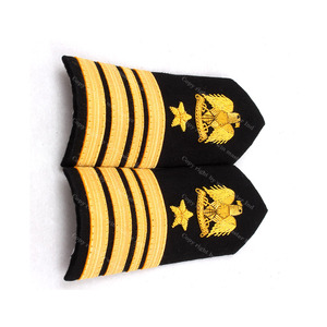 Ustom-Charretera eremonial/tablas de hombro con hilo de seda dorado, trenza francesa - Product Image 5