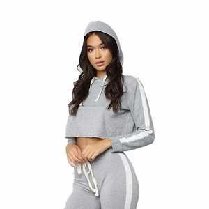 Survêtement de Yoga pour femmes, couleur grise, coupe cintrée, vêtements d'entraînement, - Product Image 2