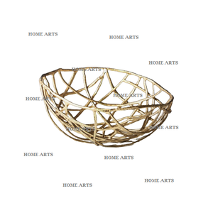 Bol à nourriture en aluminium au design classique, forme ronde, pour la décoration de table, pour la maison, l'hôtel, le restaurant - Product Image 1