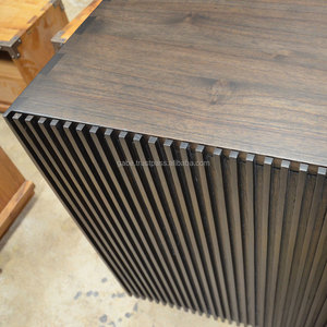 Solid <b>Wooden</b> Sideboard Dark <b>Colour</b> with 2 Doors and 3 Drawers - Product Image 5