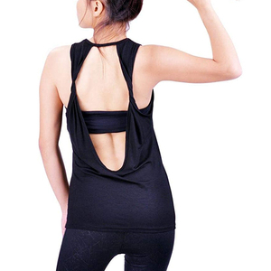 The Solid Color <b>Singlet</b> Sleeveless Vest Sports Muscle Body Building Gym Wear Fitness Women Tank Tops - Product Image 4