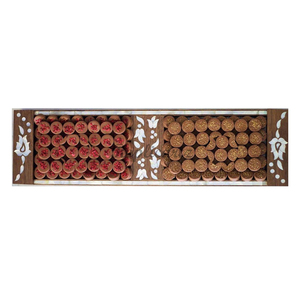 Plateau en bois Replicartz avec incrustation de nacre, vente en gros, plateaux de service en bois d'Uttarakhand - Product Image 1