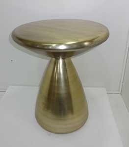 Home Furniture Living Room Round Metal <b>Table</b> Coffee <b>Table</b> Accent Coffee <b>Side</b> <b>Table</b> Antique Time Living Packing - Product Image 2