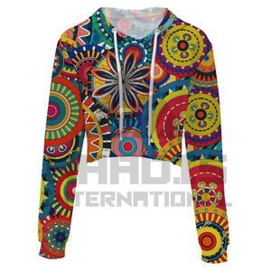 New Women Hooded Crop Top Hoodie Crop Top Women Hoodie <b>Sweatshirt</b> Ladies <b>Yoga</b> Hoodies - Product Image 1