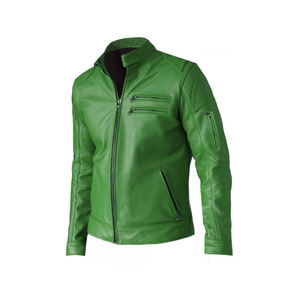 Veste en cuir véritable homme, de haute qualité, à bas prix - Product Image 5